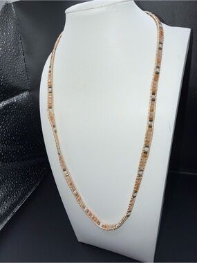 Shlomit Ofir gold-tone necklace featuring a beaded chain